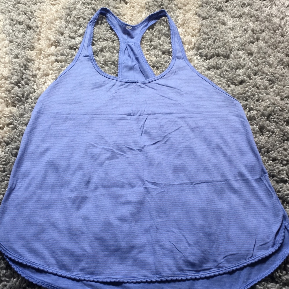 Women's Blue Racerback Tank Top